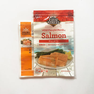 Bolsa de empaquetado de color salmón que se puede volver a sellar del paquete de vacío del bolso de la cremallera de PET/PE