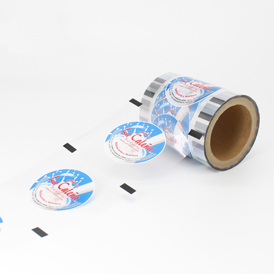 Carrete de película de empaquetado de aislamiento laminado impreso plástico del sellador de la taza de té de la leche del carrete de película de la taza