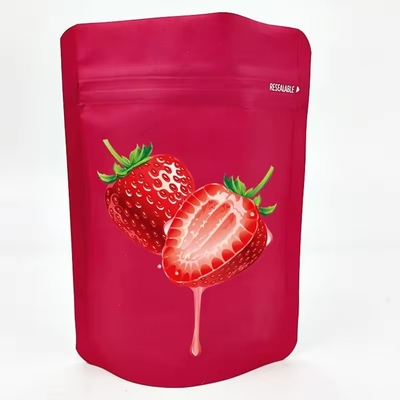 Impresión a medida Bolsa de plástico de aluminio de grado alimenticio Bolsa con ventana y cremallera