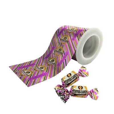 Impresión personalizada de papel plástico laminado selladura térmica flexible de rollo de película para alimentos