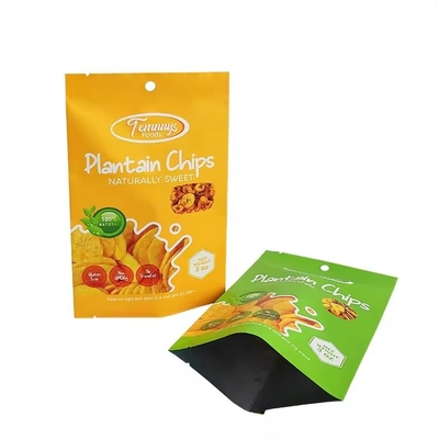 3.5 Bolsa de Mylar con sello térmico impreso a medida Bocadillos de plátano 3 trozos laterales de sello térmico Bolsa de papel de aluminio