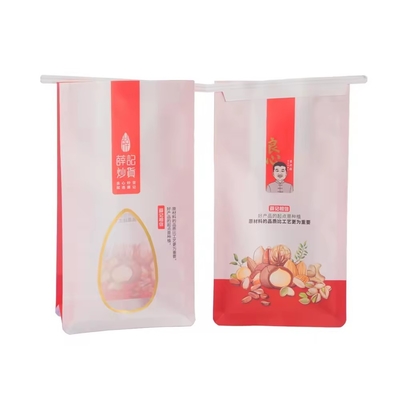 Bolsas de papel transparente personalizadas con cremallera para envases de alimentos