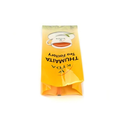 Impreso a medida laminado 240g 500g bolso de plástico impermeable bolso de seguridad de sello de papel de aluminio de grado alimenticio bolsas de embalaje de té de lado