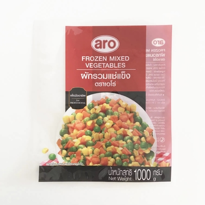 Para el embalaje de alimentos Bolsas selladas de tres lados Bolsas de embalaje de frutas y verduras congeladas Bolsas de plástico al vacío