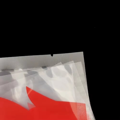 Bolsa de sello de tres lados impresa a medida Bolsa de sello de plástico para alimentos congelados de nylon para alimentos de carne