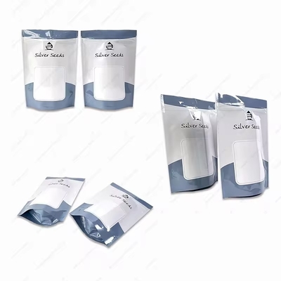 Impresión personalizada de grado alimenticio cerrojo brillante resistente a la humedad caramelo autoportante cerrojo embalaje bolsas de plástico
