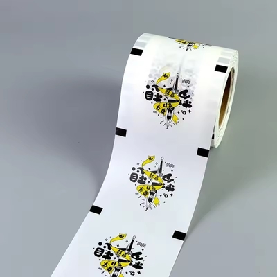 Película de sellado laminada de plástico para rollos de embalaje personalizado Impreso 90mm 95mm Película de sellado común Pp Película de papel para té de burbuja