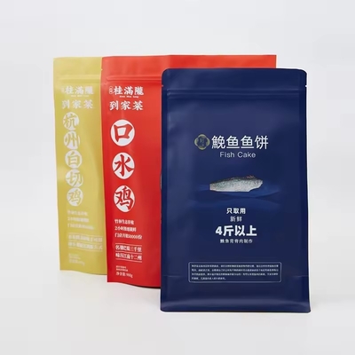 Alimentos personalizados Pan de nylon Zumo de café Nuez Dumplings Embalaje poli Vacuo Bolsas de almacenamiento