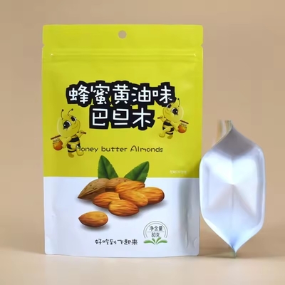 Impresión personalizada de papel aluminizado biodegradable a prueba de olor embalaje de galletas de papel kraft bolsas de bolsillo de cierre