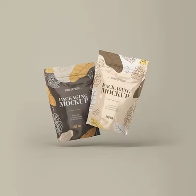 Embalaje de grado alimenticio resealable Bolso de pie de superficie de cerradura con bolso de café de cerradura con papel de válvula
