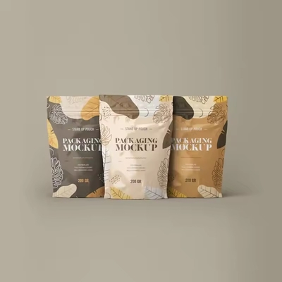 Embalaje de grado alimenticio resealable Bolso de pie de superficie de cerradura con bolso de café de cerradura con papel de válvula