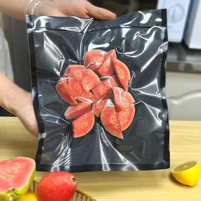 Bolsas de vacío texturizadas y en relieve de ahorro de alimentos bolsas de sellador de vacío transparentes / bolsas de vacío negras