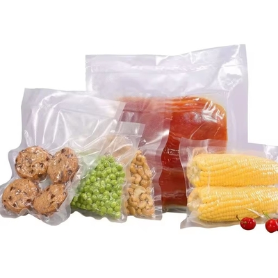 Casa Almacenamiento Bolsas de vacío de plástico de nylon transparente para alimentos para el embalaje Frutas de maíz dulce