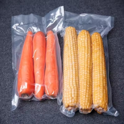 Casa Almacenamiento Bolsas de vacío de plástico de nylon transparente para alimentos para el embalaje Frutas de maíz dulce