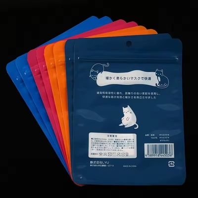 Bolsa de plástico sellada de tres lados reciclable de alta calidad Bolsa de embalaje de alimentos Mylar con cremallera