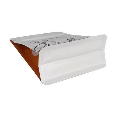 Reciclable Impreso a medida Fondo plano 250g 1Lb Bolsas de café de frijoles Válvula lateral Gusset Embalaje lateral