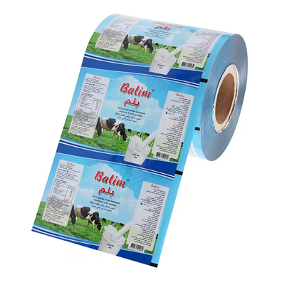 Película de plástico laminada de aluminio flexible para envases alimenticios para leche, especias, en polvo, envasado de té, película de sellado de azúcar