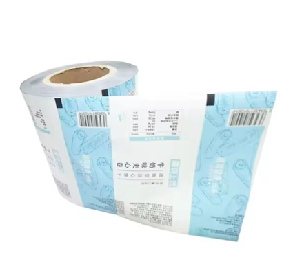 Película de embalaje flexible de calidad alimentaria Rollos de embalaje resistentes a la humedad impresos a medida Rollos de embalaje laminados de plástico