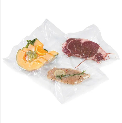 Calidad alimenticia laminada transparente de nylon pescado mariscos envases de plástico sello térmico bolsas de sello al vacío