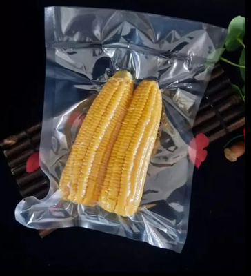 Calidad alimenticia laminada transparente de nylon pescado mariscos envases de plástico sello térmico bolsas de sello al vacío