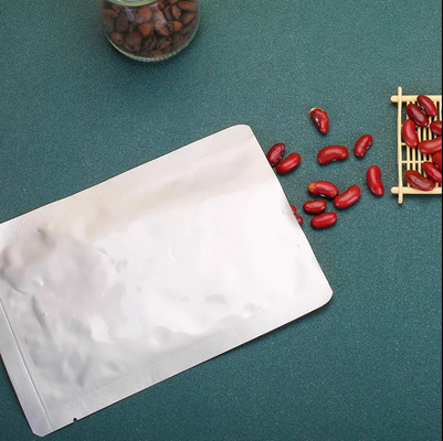 Color plateado Bolsa sellada de vacío grande Bolsas de embalaje de alimentos de papel de aluminio Sello térmico al vacío
