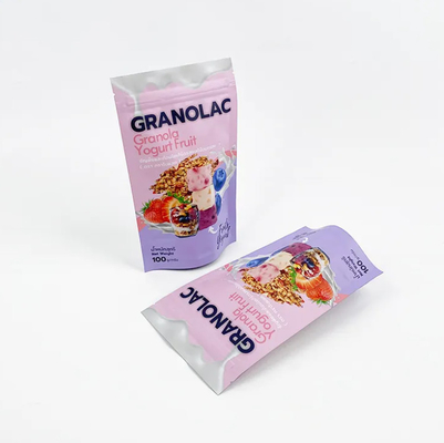 Logotipo personalizado Doy Pack Stand Up Pocket Alimentos Bolsas de embalaje flexibles Fabricante de bolsas de cierre con cremallera