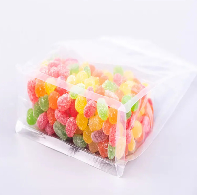 Envasado de plástico de fondo plano de ocho lados, sello transparente, cerradura con cremallera, frutas secas, alimentos, envases de arroz, bolsas de plástico