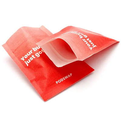 Impresión personalizada Bolsas de té con cremallera Bolsas de embalaje de bolsas de papel biodegradables