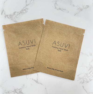 Impresión personalizada Bolsas de té con cremallera Bolsas de embalaje de bolsas de papel biodegradables