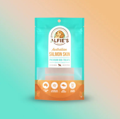 Diseño personalizado Embalaje Cerradura Bolsa de plástico Embalaje Bolsa Logotipo de mascotas Bocadillo Comida Perro golosinas Gato Bolsa de plástico para mascotas