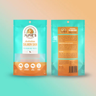 Diseño personalizado Embalaje Cerradura Bolsa de plástico Embalaje Bolsa Logotipo de mascotas Bocadillo Comida Perro golosinas Gato Bolsa de plástico para mascotas