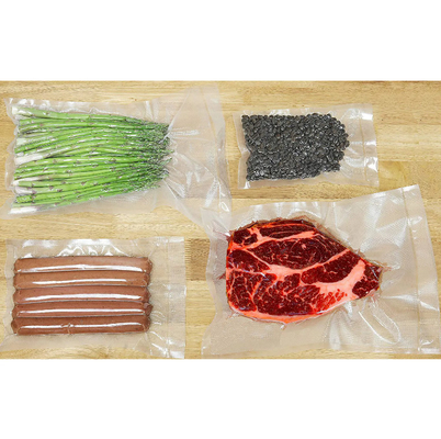Envases para el almacenamiento de alimentos en congeladores con vacío para bolsas de sellado para carnes y verduras para preservar la frescura de los alimentos