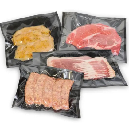Bolsas de sellador de vacío para alimentos, bolsas de sellador de alimentos de almacenamiento de vacío biodegradable impresas a medida