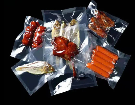 Biodegradable Impreso a medida 20x30 PA PE Bolsa de embalaje al vacío Embaladora de alimentos plástico sellador de sello Bolsa de almacenamiento al vacío
