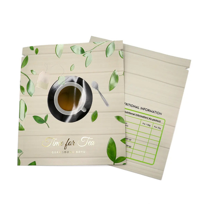 Bolsa de aluminio a prueba de humedad de calidad alimenticia 3 bolsas de sello lateral Bolsas pequeñas Bolsa de embalaje de polvo de té