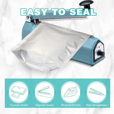 Impresión personalizada de papel de plástico de mat de alimentos de embalaje resealable Bolsa de aluminio de cremallera Stand Up Bolso con cremallera