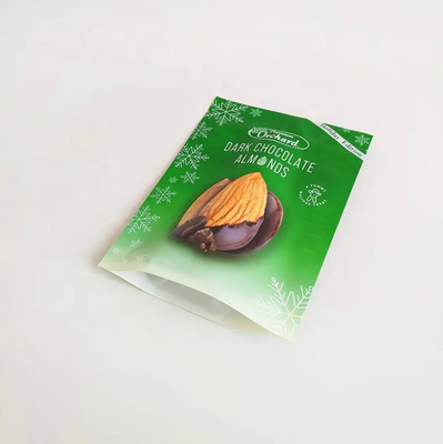 Impresión a medida Bolsa de pie Capota de cerradura Envase de nueces Envase de plástico Bocadillos Almendras Nueces de anacardos Bolsas de embalaje