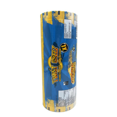 Impresión personalizada Bopp PET CPP PE película laminada metalizada rollo de embalaje flexible aperitivos dulces pizza comida película de plástico