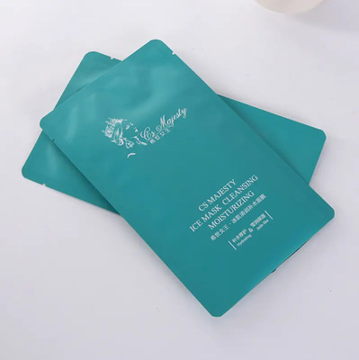 Bolsas pequeñas de muestra de plástico de papel de aluminio 3 lados sellados bolso de bolsa plana para loción de cuidado de la piel