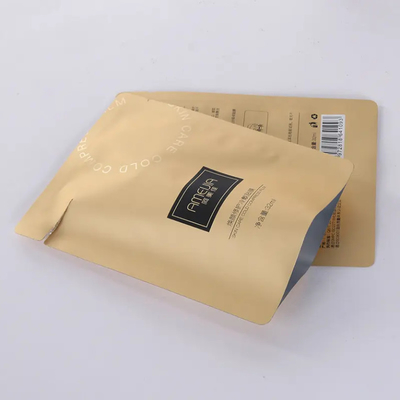 Bolsas pequeñas de muestra de plástico de papel de aluminio 3 lados sellados bolso de bolsa plana para loción de cuidado de la piel