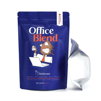 Diseño personalizado Impreso a prueba de olor 100g 500g Bolso de cremallera de pie Bolso de bolsillo Suplementos de suero de leche Embalaje de café Bolsa Mylar
