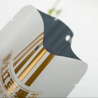 Impresión personalizada de papel de aluminio de aluminio de bolsas de plástico de embalaje de alimentos de frutas Doypack Bolsas de cremallera Stand Up Bolsas de comida