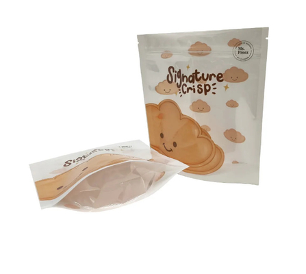 Bolsas de embalaje de galletas de plástico impresas a medida con cerradura de cerradura Chips de plátano Bolsa de embalaje de galletas