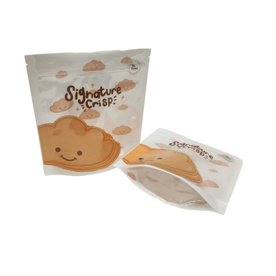Bolsas de embalaje de galletas de plástico impresas a medida con cerradura de cerradura Chips de plátano Bolsa de embalaje de galletas