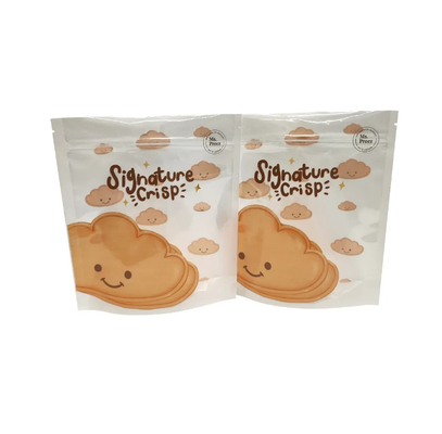 Bolsas de embalaje de galletas de plástico impresas a medida con cerradura de cerradura Chips de plátano Bolsa de embalaje de galletas