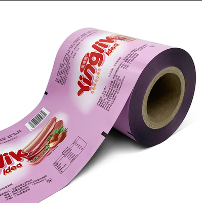 Calidad alimenticia Embalaje flexible Película laminadora PET Película laminada de plástico Forma de rollo Impreso A prueba de humedad Blanda personalizada