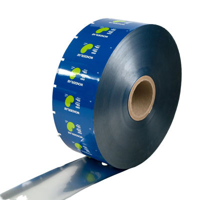 Película de envase de papel de aluminio Película de envase automática de plástico Película laminada Bocadillos Caramelos Galletas Papas fritas Bolsas de película