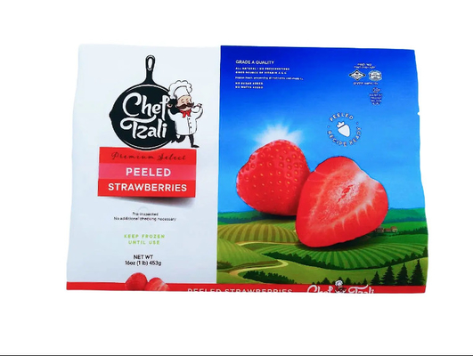 Bolsa de vacío sellada térmicamente con logotipo personalizado para frutas congeladas verduras leche azúcar alimentos para mascotas gelatina almacenamiento de alimentos embalaje