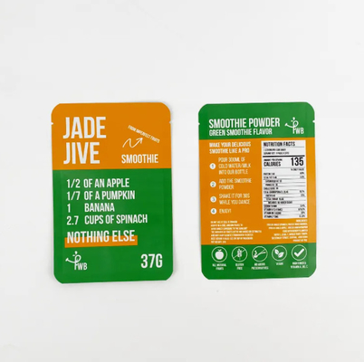 Bolsa de embalaje de bocadillos de tres lados con diseño de bolsa de alimentos