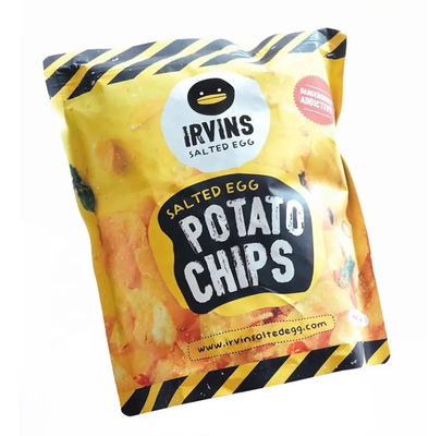 Embalaje de papas fritas Personalización Ziplock Stand Up Aluminio de papel plástico de alimentos Bolso de bolsillo para papas fritas Snack Food